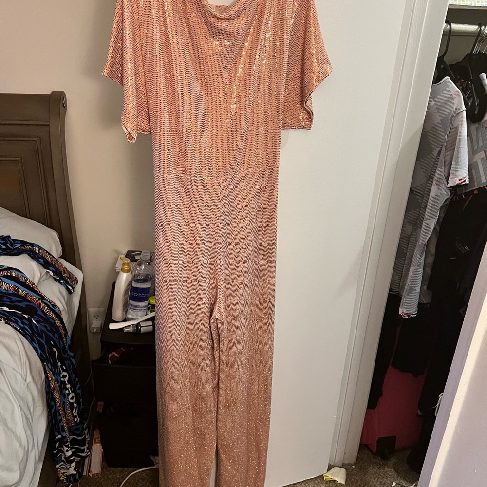 Sequins pink jumper